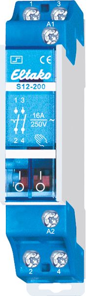 Stromstoßschalter 12VAC 1TE 16A 250V REG T55mm mech.Schalt