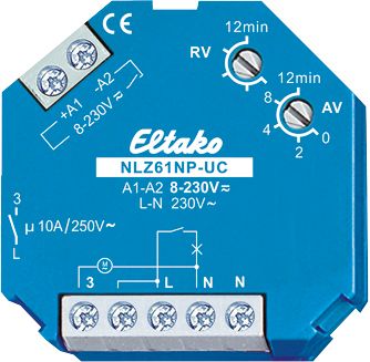 Zeitrelais 8-230V/AC 0s-12m ansprVerz Funktion ansprechverzögert