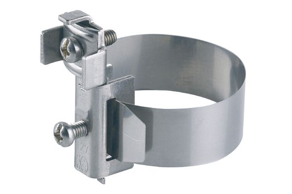 Erdungsrohrschelle Ms 8-22mm vernick 2f 2,5-10qmm