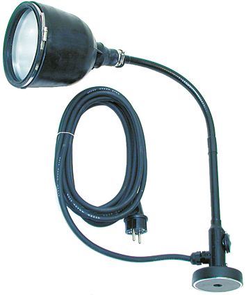 Maschinenleuchte 100W AGL INDUFLEX E27 IP44 Magnet Gummi m.LM