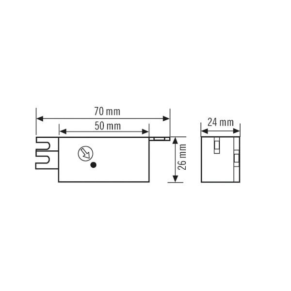 Dämmerungsschalter EB CDS 1S 1000W Einb 60s/ein ws IP44