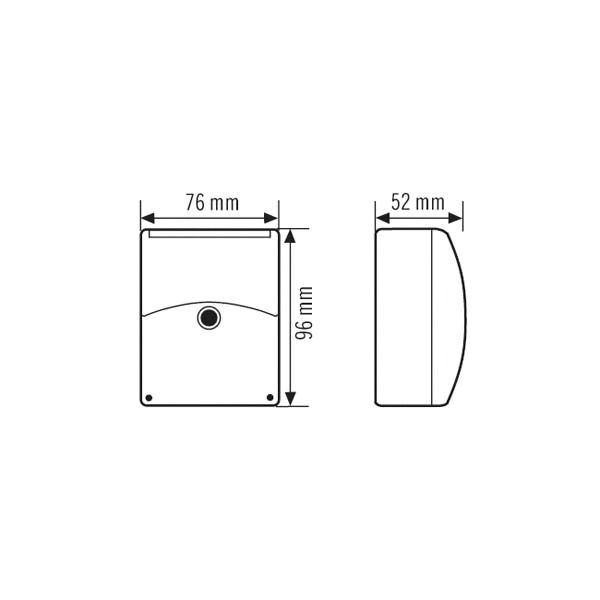 Dämmerungsschalter AP CDS 1S 2300W ws 60s/ein IP54