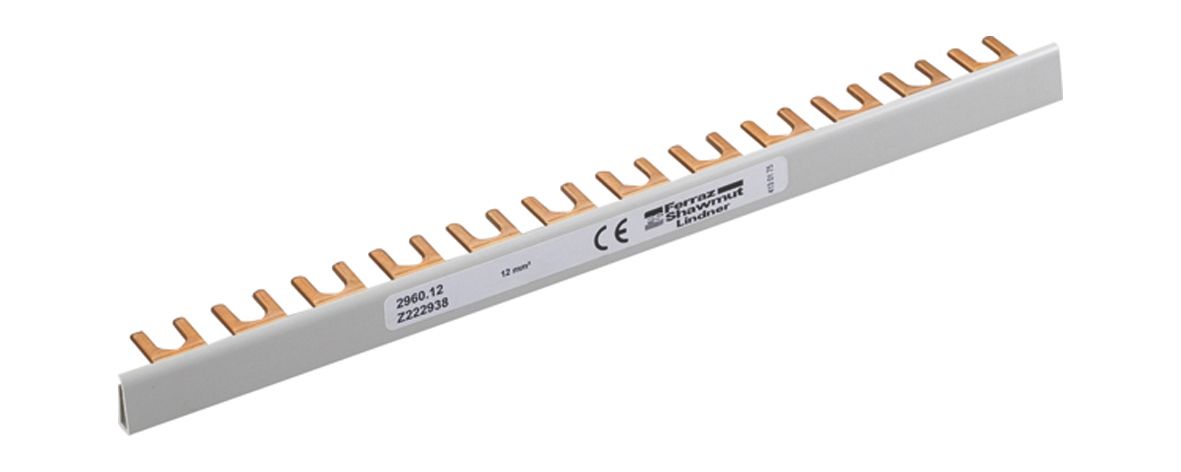 Phasenschiene 1ph 27mm 1000mm 24qmm 100A Gabel Isoliert