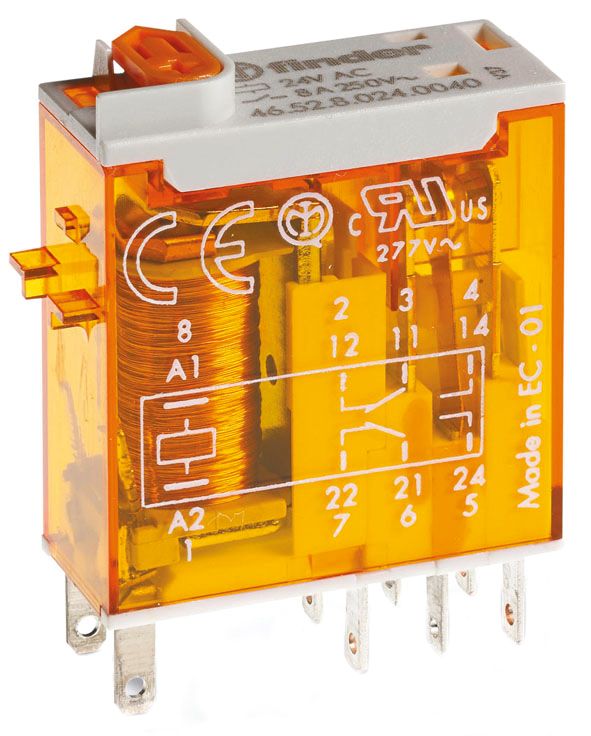 Schaltrelais 2W IP40 12,4x30,1x29mm Steckanschl