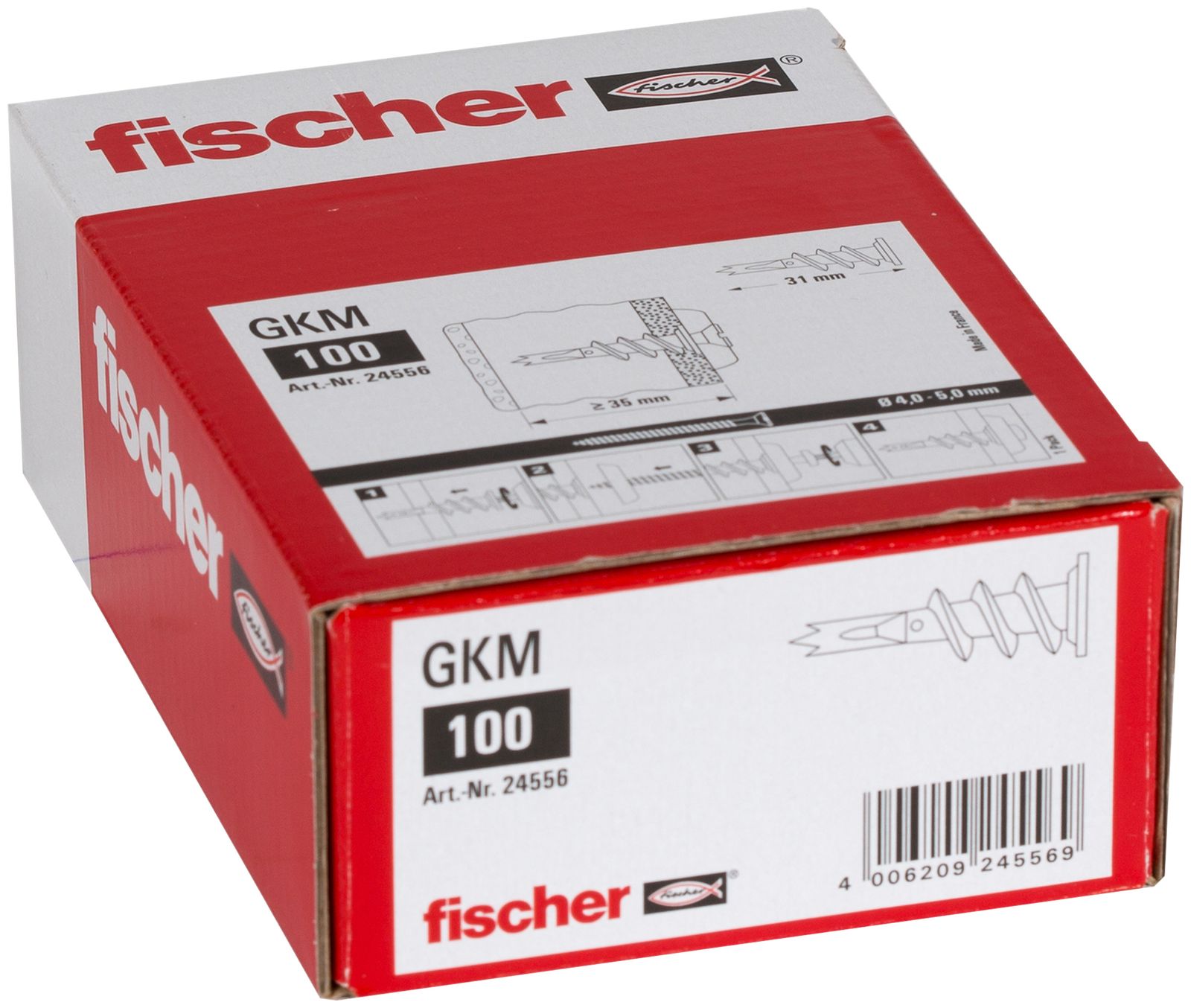 GK-Dübel Ø5x31mm ST 35mm Ø4-5mm m.Rand f.SKT-Schr
