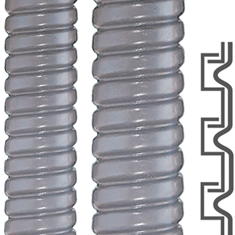 Metallschutzschlauch ST SPR-PVC-AS PVC Ø10mm Polyvinylchlorid (PVC) IP68 gr