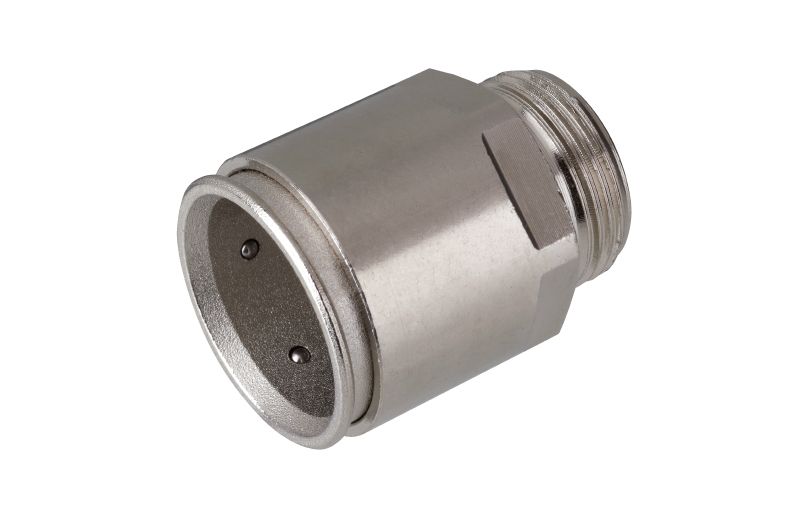 Steckmuffe Metall Ø20mm vernick hfr zink