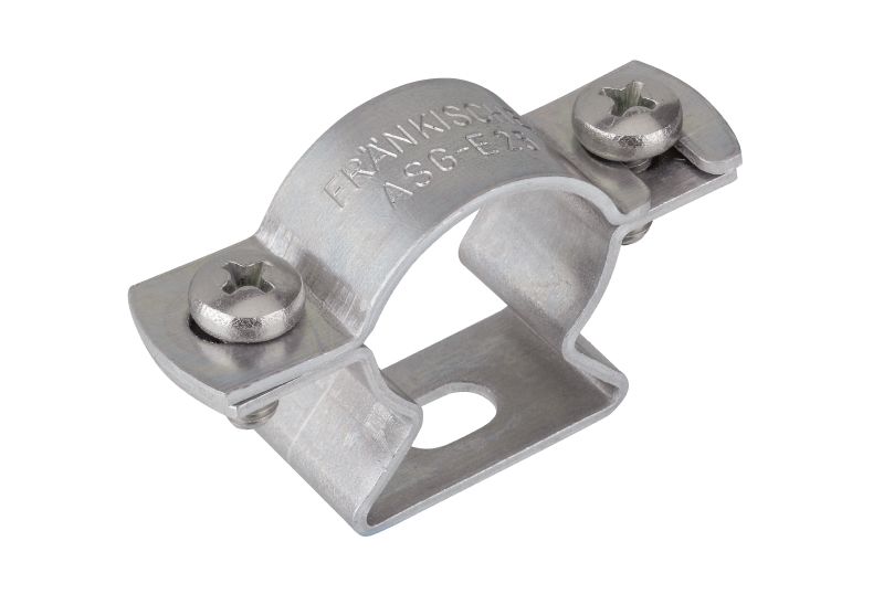 Befestigungsschelle Rohr Ø63mm Alu unbeh