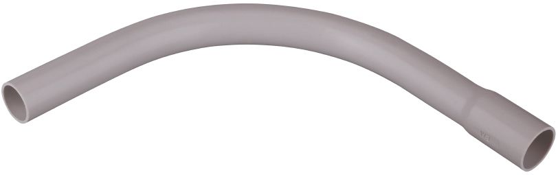 Steckbogen Ø50mm Kst unbeh Muffe gr Mit Muffe