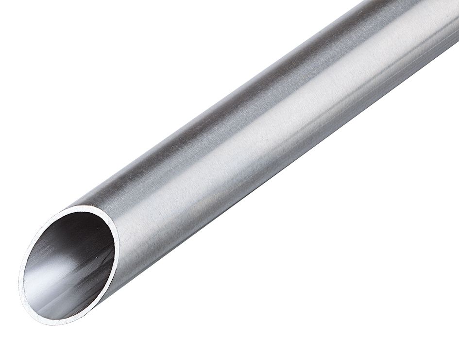 Stahl-Steckrohr VA Ø40mm starr unbeh 5Kl Oberfläche gebürstet Edst -45-400°C