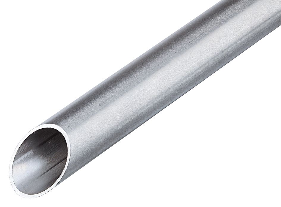 Stahl-Steckrohr VA Ø40mm starr unbeh 5Kl Oberfläche gebürstet Edst -45-400°C