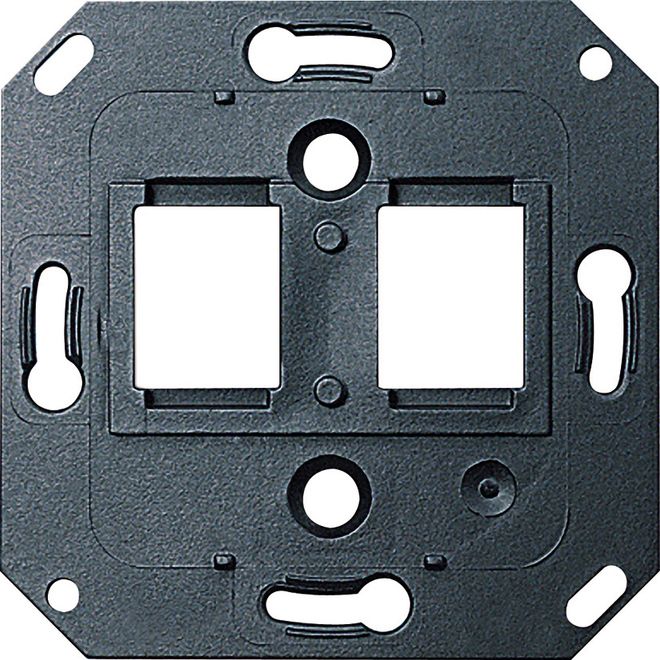 Einsatz Mod-Jack 2f sw Schraubbef ohne