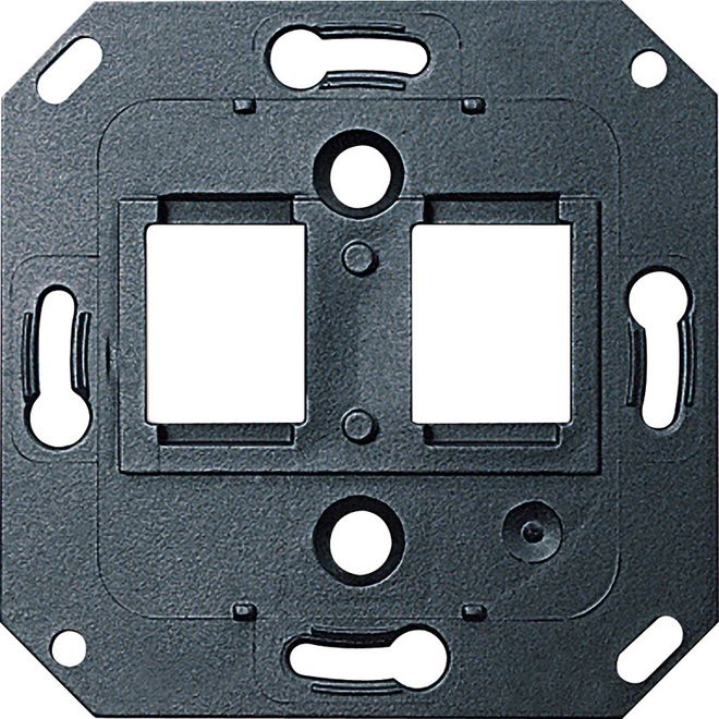 Einsatz Mod-Jack 2f sw Schraubbef ohne