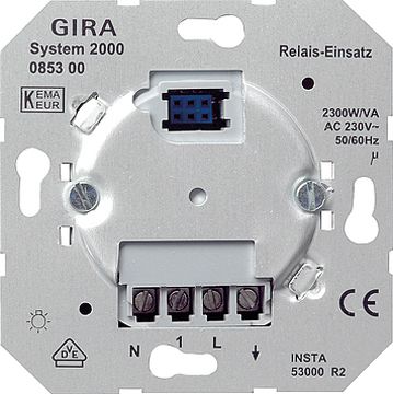 Relais-Einsatz System 2000 10A uni 0-2300W verwendbar mit Taste