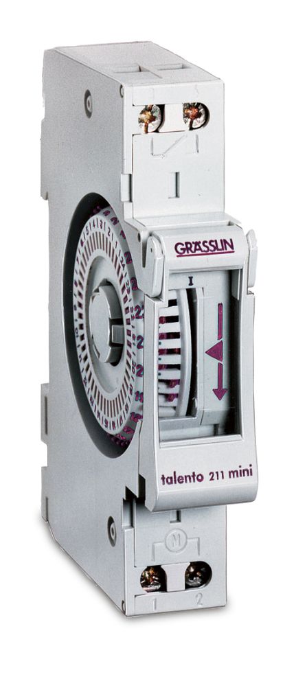 Schaltuhr mech 110-230VUC REG 1kan 1TE Schließ 50h 24h 24 h Programm