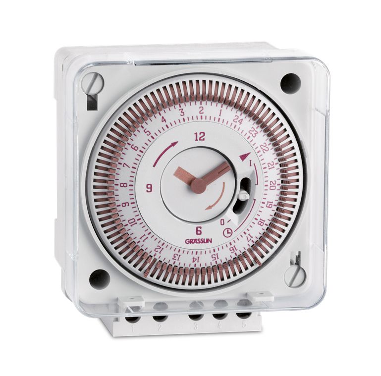 Schaltuhr mech 220-240VAC REG 1kan Wechs 24h Prog 24 h Programm