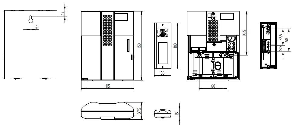 Funk-Gong 8V/UC 86dB MISTRAL elektr Kst IP20 8V/AC/DC 0,25-0,3A