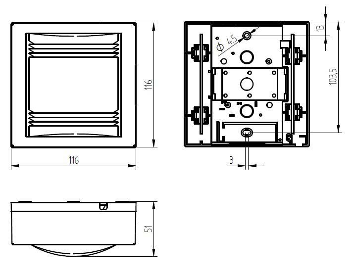 Gong 8-12V/AC 83dB elektromech Kst IP20 0,3A