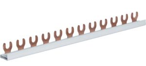 Phasenschiene 1ph 17,5mm 1000mm 10qmm 63A Gabel Isoliert