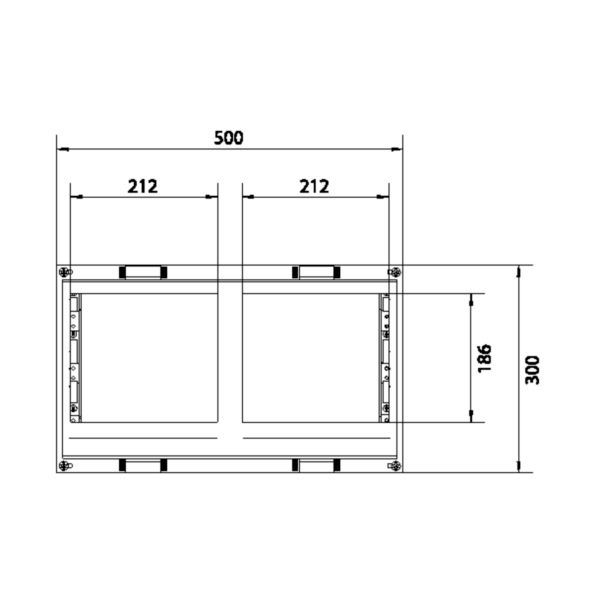 Verteilerbaugruppe NH-Si universN NH00 4p 160A Sammelschienensystem m.Abdeck