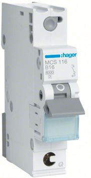 Leitungsschutzschalter AC C 6A 1p 415V 1TE 50Hz Zusatzeinrichtungen möglich