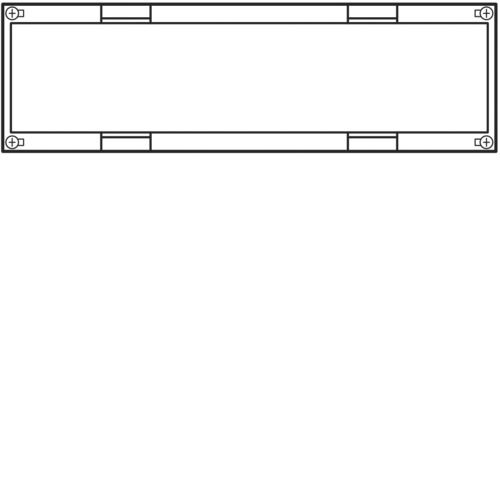 Verteilerbaugruppe Schutz universN ws 150x500x125mm