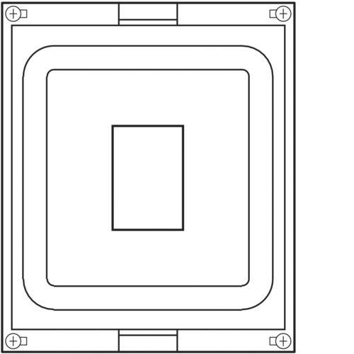 Baustein universN IP20 1f 4p 400A Bedienung hinter Deckel/Tür