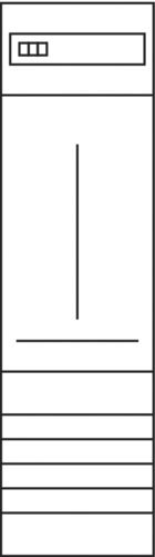 Komplettfeld 63A 1Z 3PBf 1V 900x250mm 5p 3-Punkt-Befestigung 300mm