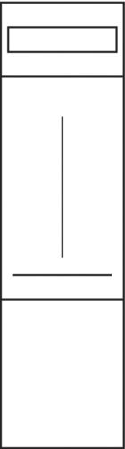 Komplettfeld 1Z 3PBf 1V 900x250mm 300mm 3-Punkt-Befestigung