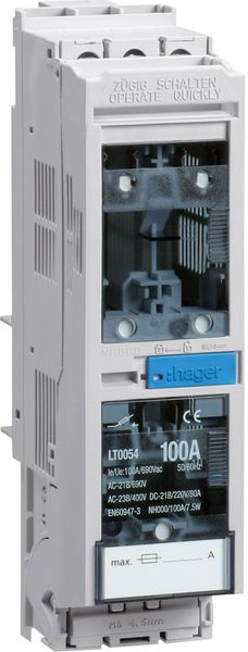 Lasttrennschalter 100 A NH000 3p IP20 Geeignet für Sammelschienenaufbau