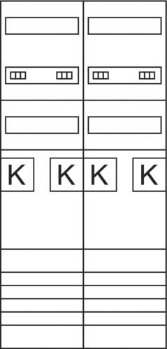 Komplettfeld 63A 4Z 6V 1050x500mm SS_5p 300mm