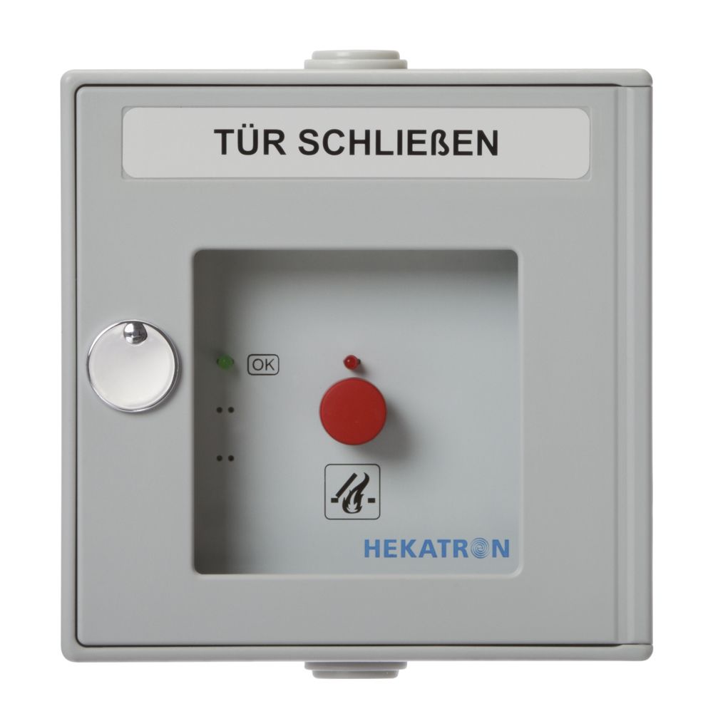 Druckknopfmelder Mit Glasscheibe m.Glasscheibe 130x130x31mm