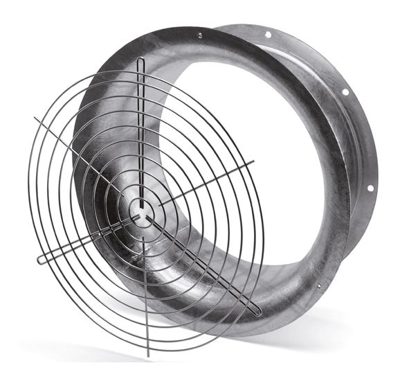 ASD-SGD 630, Ansaugdüse m f.Rohrlüfter Schutzgitter Geeignet für Rohrlüfter