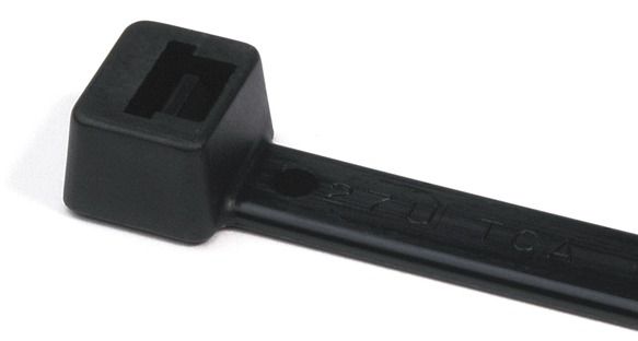 Kabelbinder L100mm sw 2,5x1mm hfr PA -40-105°C Polyamid (PA) KstZunge/Nase