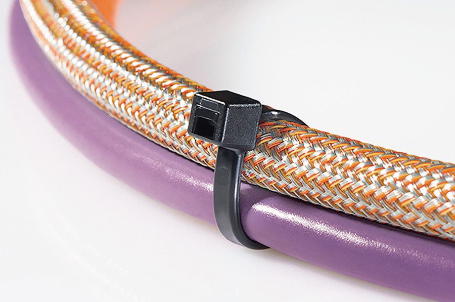 Kabelbinder L120mm natur 4,8x1,2mm hfr PA Polyamid (PA) -40-85°C KstZunge/Nase