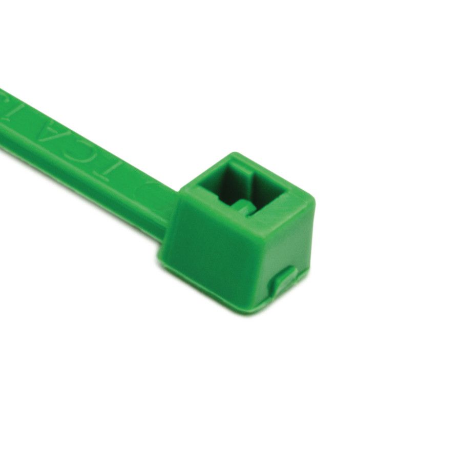 Kabelbinder L100mm gn 2,5x1mm hfr PA -40-85°C Polyamid (PA) KstZunge/Nase