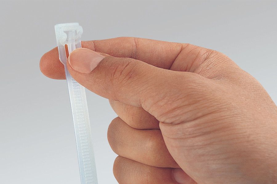 Kabelbinder L150mm sw 7,6x1,2mm PA -40-85°C Polyamid (PA) KstZunge/Nase