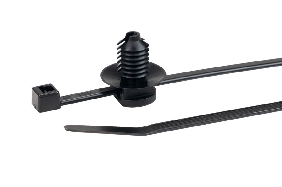 Kabelbinder L150mm sw 3,6x1,1mm PA -40-105°C Polyamid (PA) KstZunge/Nase