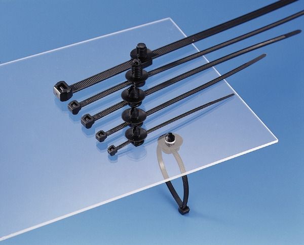 Kabelbinder L300mm sw 4,6x1,2mm PA -40-105°C Polyamid (PA) KstZunge/Nase
