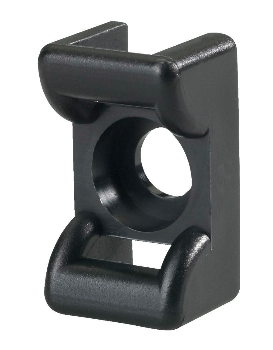Befestigungssockel Kst sw 8mm Ø6,5mm 25x14,5x12mm PA schraub/niet -40-105°C