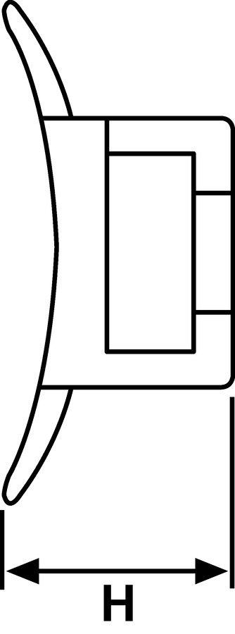 Befestigungssockel Kst natur 8mm Ø5,5mm 25x17x13,5mm schraub/niet Polyamid (PA)