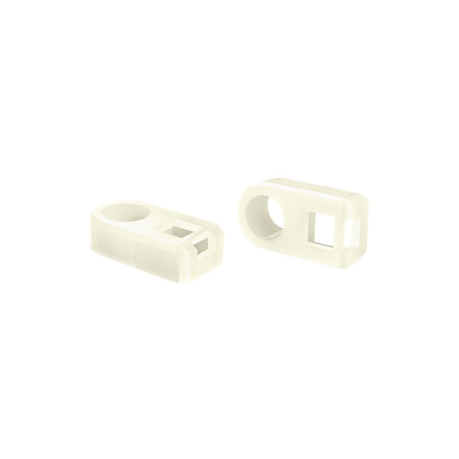 Befestigungssockel Kst natur 4,6mm 22,2x11,3x6,2mm schraub/niet Ø7,1mm