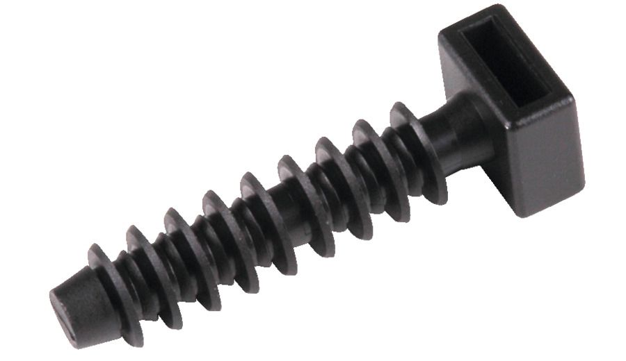 Befestigungssockel Kst sw 9mm 44x12x34mm PA LamellFuß Polyamid (PA) Ø8mm -40-80°C
