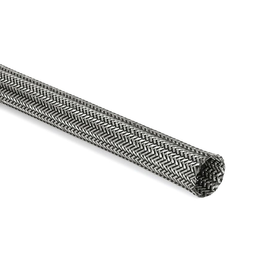 Hohlgeflechtschlauch PES Ø4mm verzinnt Ø4-6,5mm/Bü Ø4mm Cu mehrf hfr