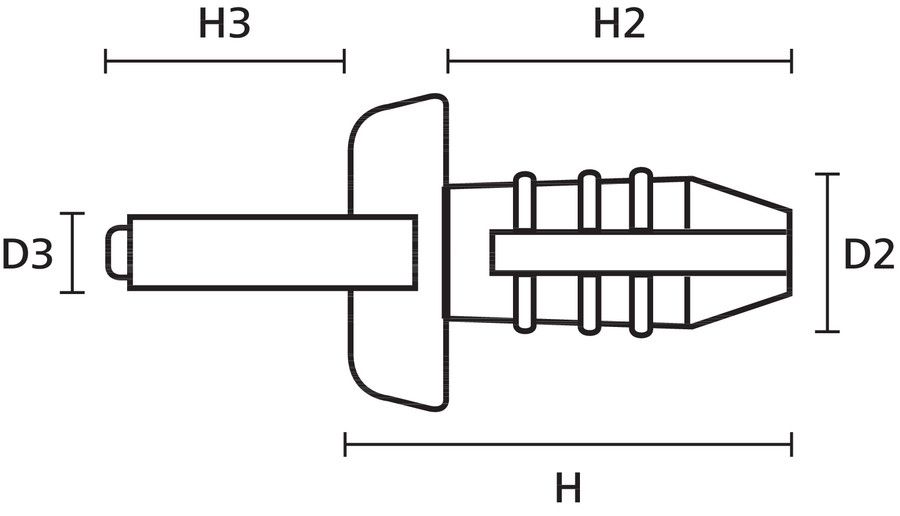 Spreizniet Ø6,2mm