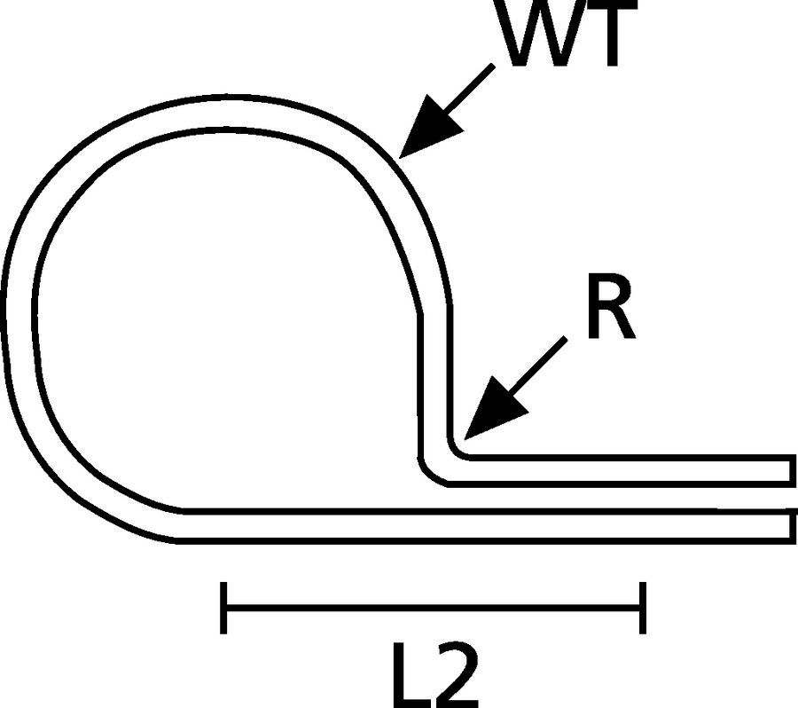 Befestigungsschelle 1f Ø9,5mm geschl Alu hfr f.Brandschutzber