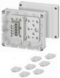 Klemmenkasten 2,5qmm Kst 139x119x49mm AP IP54 13einf hfr