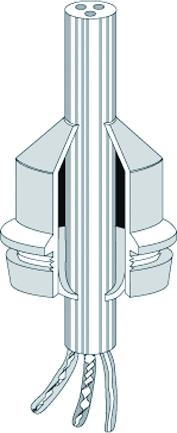 Kabeleinsteckstutzen IP65 Ø40,5mm geschl 11-30mm lgr hfr