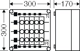 Sicherungsgehäuse 63A IP65 Schraubsich uni Kst Mit transparentem Deckel 5grp