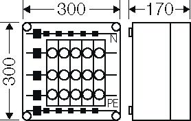 Sicherungsgehäuse 63A IP65 Schraubsich uni Kst Mit transparentem Deckel 5grp